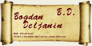 Bogdan Deljanin vizit kartica